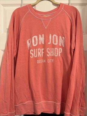 Ron Jon Surf Shop Coral Pullover Sweatshirt size XL  Pit to Pit